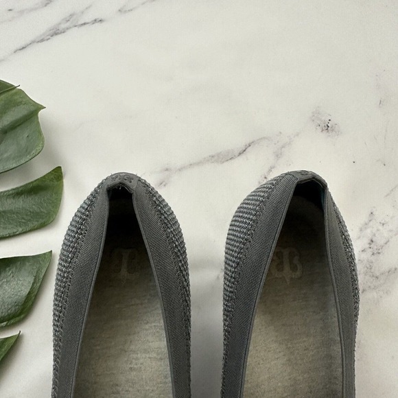 Betabrand Womens Late to the Gate Pumps Heels Size 8 Blue Gray Knit Round Toe - Picture 4 of 7